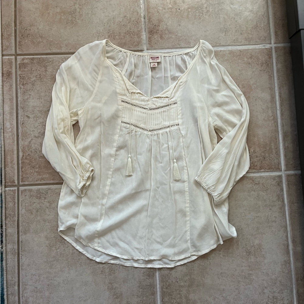 Cream blouse